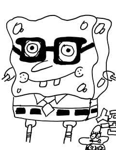 심리치료 후 달라진 나영이의 그림 - 사건 발생 약 1년 뒤인 2009년 12월 나영이가 그린 인기 만화 ‘스폰지밥’ 캐릭터. 당시 의료진은 이 그림을 보고 “심리적 불안이 느껴지지 않는다. 정말 많이 회복했다”고 했다.