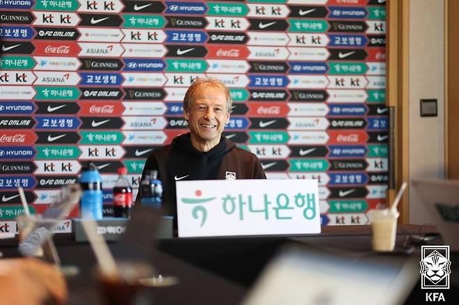 위르겐 클린스만 한국 축구대표팀 감독.    대한축구협회 제공