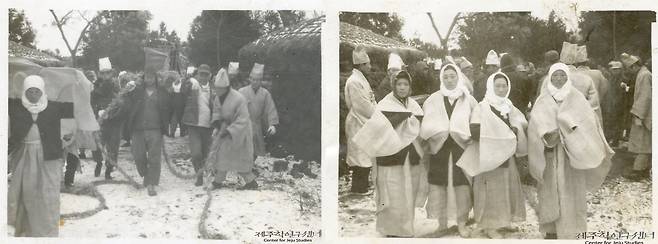 제주 '1959년 시외할머니 장례 모습' [제주학연구센터 제공. 재판매 및 DB 금지]