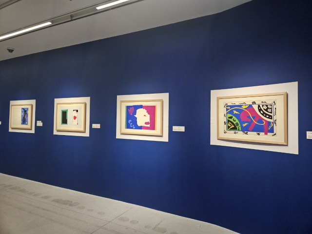 Henry Matisse's paper cut-outs are on display in "Matisse by Matisse" at UCCA Edge in Shanghai. (Park Yuna/The Korea Herald)