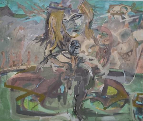 조영진 작가의 ‘이수인 초상’(2023, 캔버스에 유채,183×227㎝).