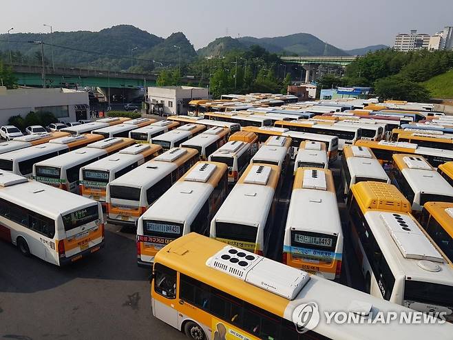 울산 시내버스 차고지 [연합뉴스 자료사진]