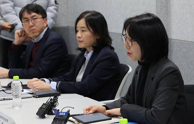 15일 서울 중구 서울시티타워에서 열린 17차 의료현안협의체 회의에서 정경실 보건복지부 보건의료정책관이 발언을 하고 있다. 연합뉴스