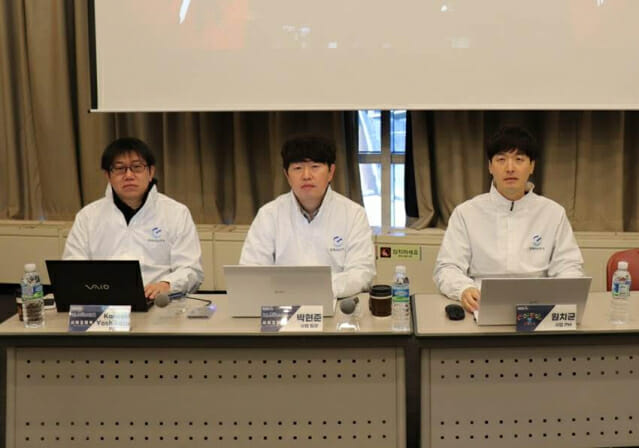 그라비티 칸자키 요시카즈 PD, 박현준 사업팀장, 원치균 사업 PM(사진 왼쪽부터).
