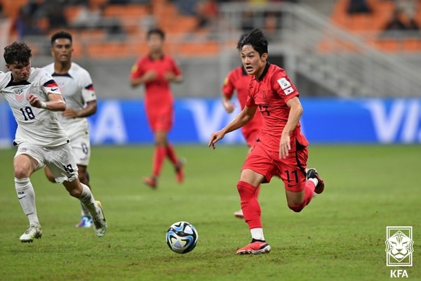 양민혁 한국 U17 축구대표팀. 대한축구협회 제공