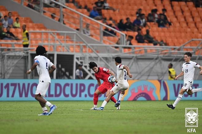 ▲ 한국 U-17 대표팀이 인도네시아 U-17 월드컵 최종전에서 부르키나파소에 패했다 ⓒ대한축구협회