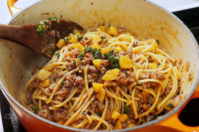 이탈리아의 소시지 파스타/김성윤 기자