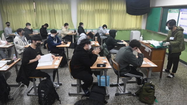 고등학교 교실. 기사의 이해를 돕기 위한 이미지. 기사 내용과 직접 관련이 없습니다. 연합뉴스