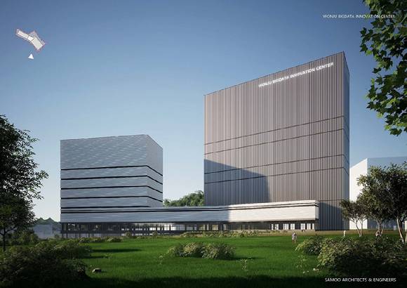 사진은 원주시 데이터센터 ‘휴림 AIDC’ 예상 조감도다. [사진=휴림로봇]