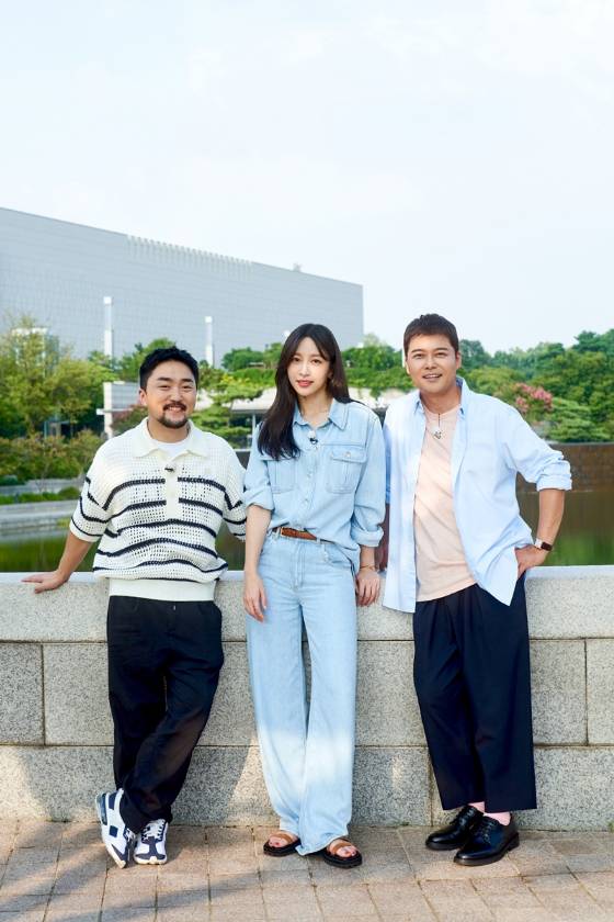 MBC '선을 넘는 녀석들-더 컬렉션'의 유병재(사진 맨 왼쪽부터 오른쪽으로), 하니, 전현무./사진제공=MBC '선을 넘는 녀석들-더 컬렉션'