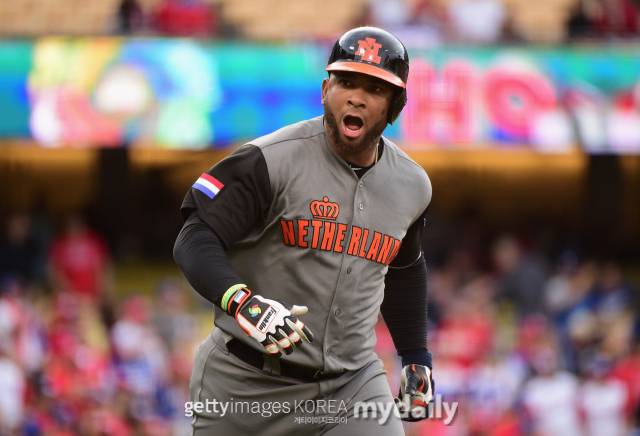 2017 WBC 대회 때의 블라디미르 발렌틴./게티이미지코리아