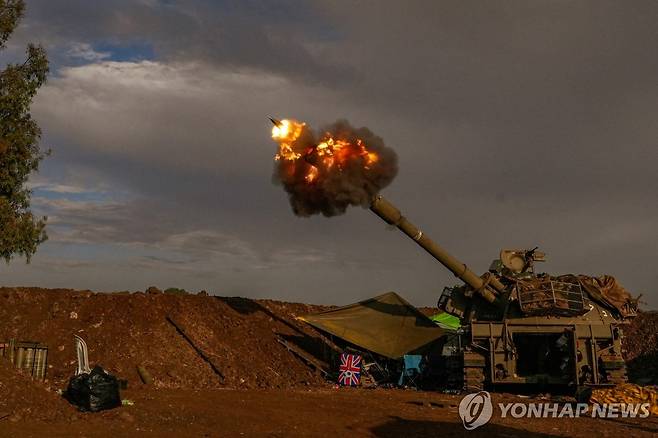 레바논 접경지서 훈련하는 이스라엘군 [EPA 연합뉴스 자료사진. 재판매 및 DB 금지]