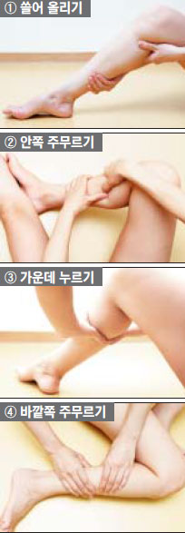 종아리 마사지법./사진=헬스조선DB