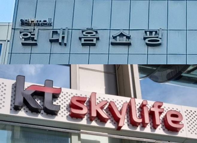 ▲ 현대홈쇼핑 사옥과 스카이라이프 사옥.ⓒ 연합뉴스
