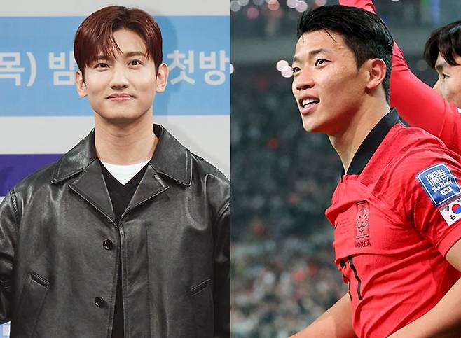 그룹 동방신기 최강창민, 축구선수 황희찬./사진=머니투데이 DB, 뉴시스