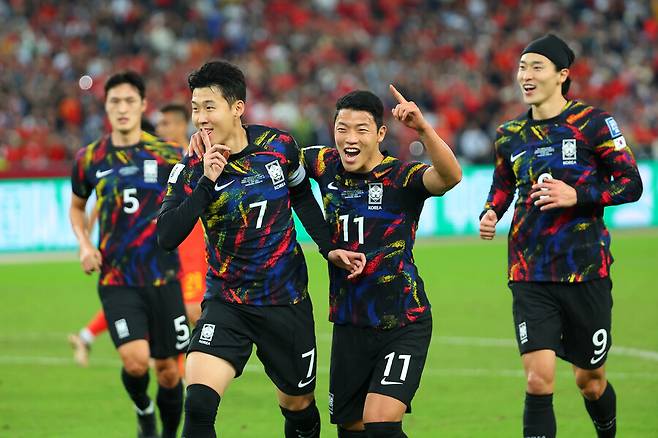 ▲ 중국에 3-0으로 이긴 축구대표팀, 위르겐 클린스만 감독은 선수들의 자율성을 존중하고 있다. 손흥민, 이강인, 황희찬 등은 무한 위치 변화를 보여줬다. ⓒ연합뉴스