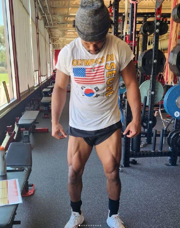 1988 서울올림픽 티셔츠를 입고 훈련 중인 머리. / 인스타그램