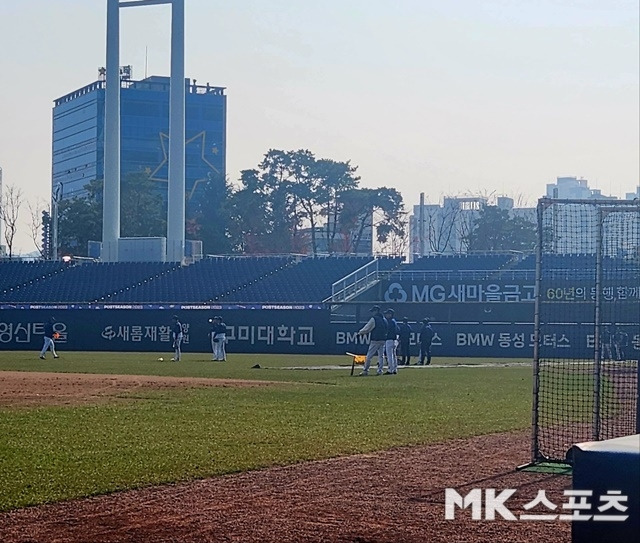 훈련에 매진 중인 NC 선수단. 사진(창원)=이한주 기자