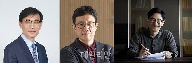 ‘올해의 최석정상’에 수상한 (왼쪽부터)김종암 서울대 교수, 예종철 KAIST 교수, 김상현 고등과학원 교수. ⓒ과학기술정보통신부