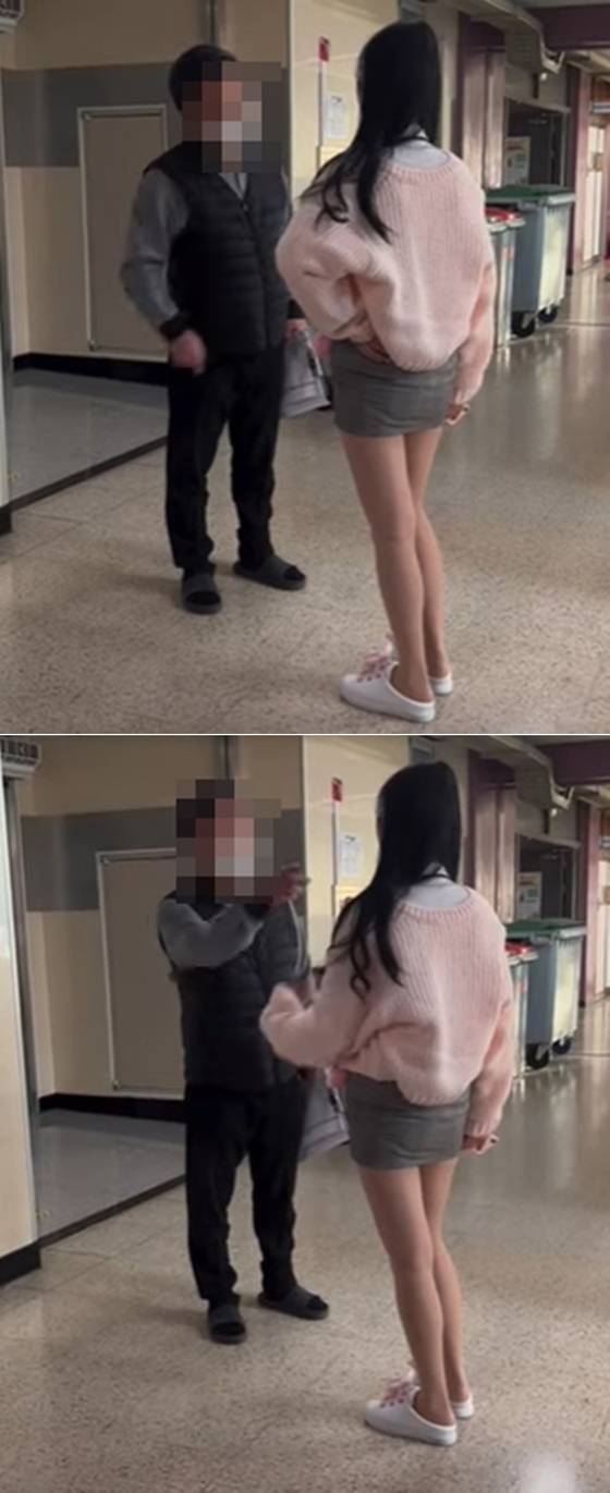 (서울=뉴스1) 김학진 기자 = 한 여학생이 남자 교사와 다투는 모습이 담긴 영상이 공개돼 논란이 된 가운데, 당사자인 영상 속 여고생 A씨가 해명 글을 남겼다. 온라인 커뮤니티 갈무리
