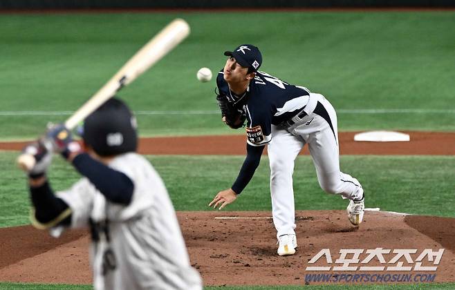 17일 일본 도쿄돔에서 열린 2023 아시아 프로야구 챔피언십(APBC) 한국과 일본의 경기. 이의리가 역투하고 있다. 도쿄(일본)=박재만 기자pjm@sportschosun.com/2023.11.17/