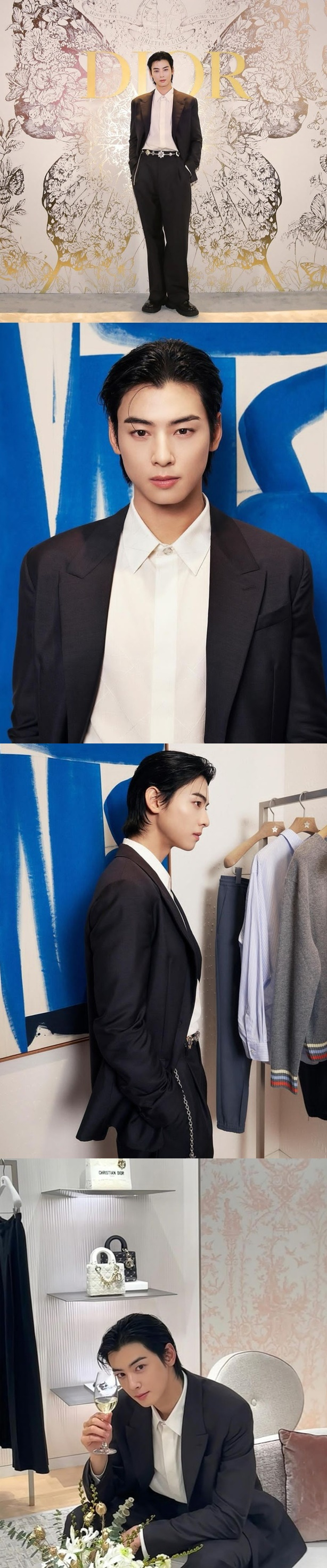 On the 27th, Jung Eun-woo posted several photos on his instagram.In the photo, Jung Eun-woo poses in a black suit with a white head, especially the unrealistic proportions and unique aura that seem to come from a cartoon.The fans at home and abroad responded that Prince is good, It is too perfect, Prince of Dior is really beautiful and Appearance that makes you lose words.On the other hand, Jung Eun-woo participated in MTV Video Music Awards Japan 2023, a music awards ceremony held in Yokohama, K-Arena, Japan.