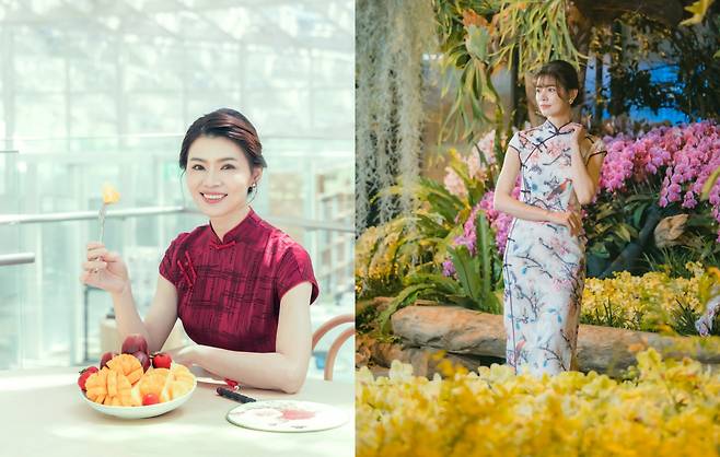 타이난 특산물 위징망고와 난초전시회