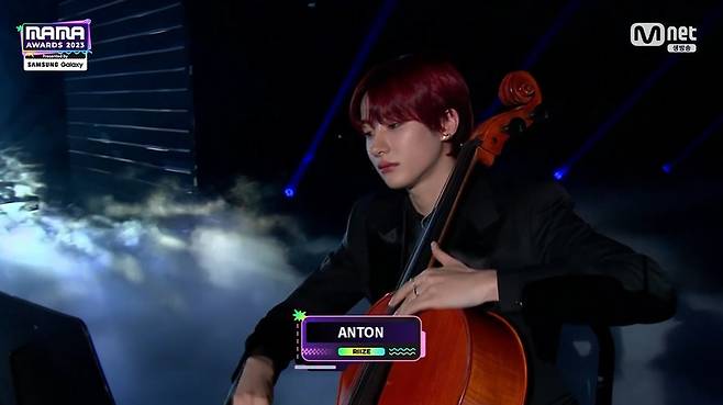 사진=앤톤, Mnet ‘2023 MAMA AWARDS’ 생중계 캡처