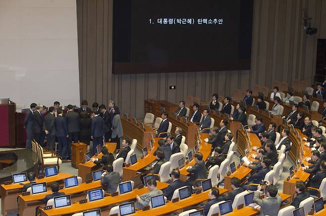 우원식 의원은 “민주당은 탄핵을 계기로 연합정치를 했어야 한다”라고 지적했다. ⓒ시사IN 이명익