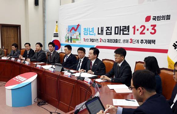 원희룡 국토교통부 장관이 24일 오전 서울 여의도 국회에서 열린 '청년, 내 집 마련 지원을 위한 당정협의회'에서 발언을 하고 있다. [사진=뉴시스]