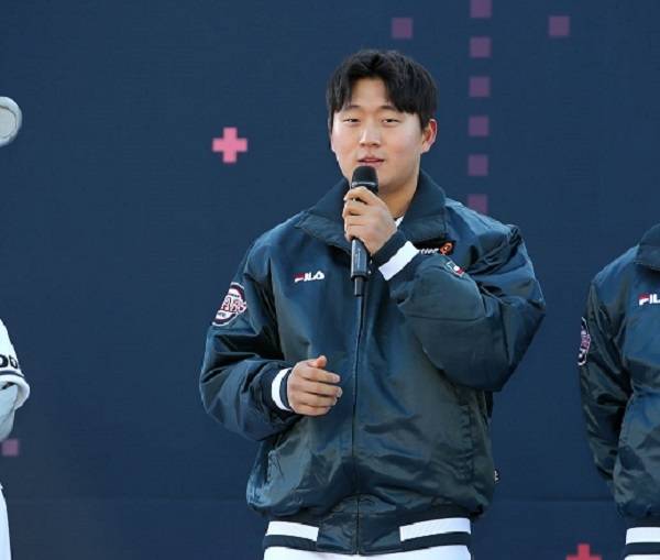 두산 신인 투수 김택연. 사진=두산 베어스