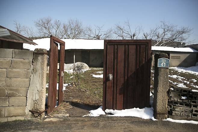 전라북도 익산시 함라면에 위치한 한 빈집. ⓒ시사IN 이명익