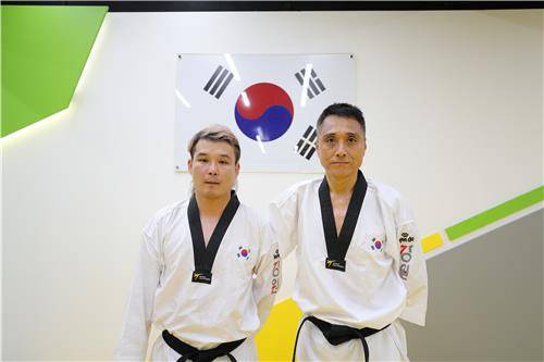 엄재천(왼쪽)·홍순철 선수 [촬영 강태현]