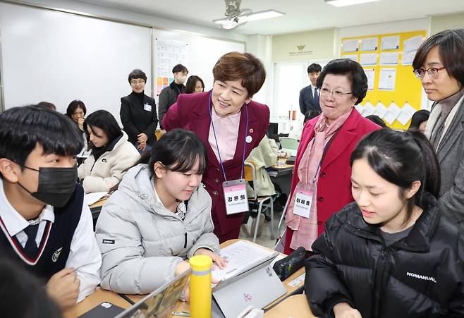 경대사대부고 참관하는 국가교육위원회 [대구시교육청 제공, 재판매 및 DB 금지]