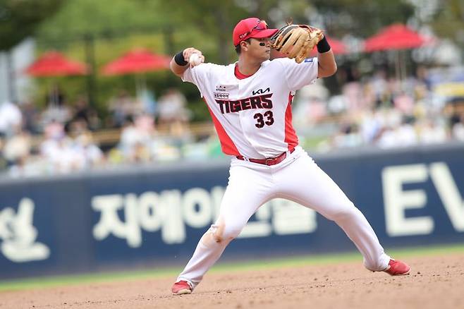 김종국 감독은 일단 시즌 초반 김도영의 공백에서 제1순위는 변우혁으로 생각 중이다 (사진 = KIA 타이거즈)