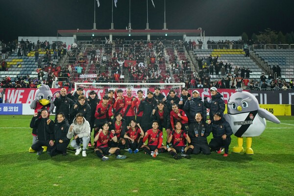 플레이오프에 나서는 경남FC. 사진┃경남FC