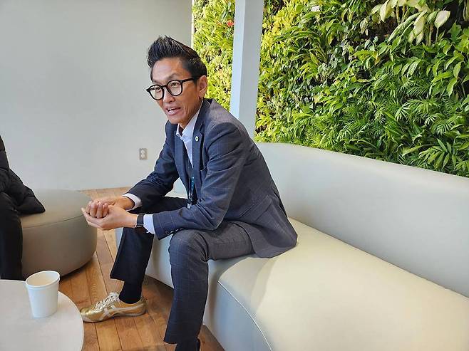 볼로랜드와의 드론 실증 협업 사례를 말하는 김수경 울산광역시 울주군 신성장개발과 신성장산업 주무관 / 출처=IT동아