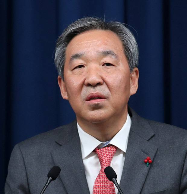 ▲ 한오섭 정무수석.