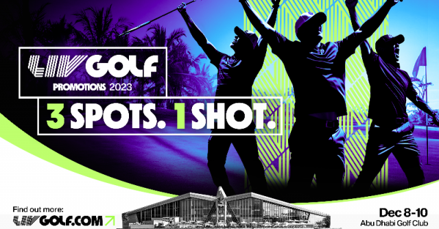 LIV 골프 프로모션 홍보물. LIV 골프 X(옛 트위터) 캡처