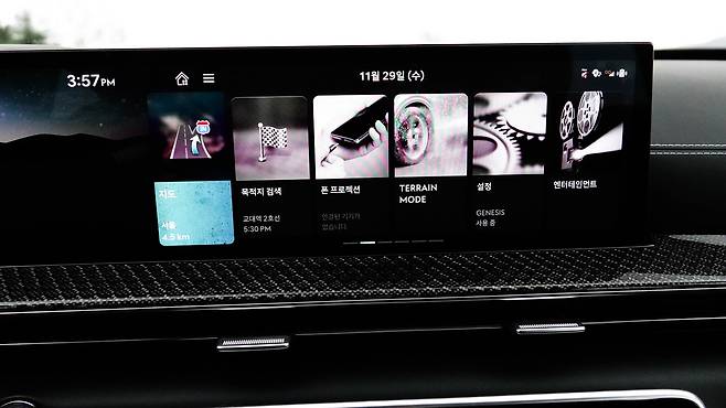 제네시스의 인포테인먼트 시스템은 경쟁자들을 압도한다. ⓒautodiary