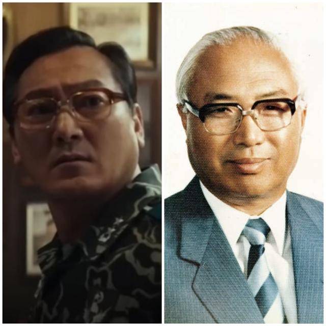 영화 '서울의 봄' 공수혁(왼쪽 사진) 특전사령관과 실존 인물인 정병주 특전사령관. 플러스엠 엔터테인먼트·한국일보 자료사진