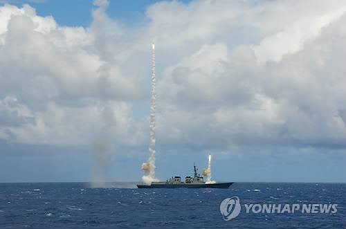 2014년 환태평양훈련(RIMPAC)에서 SM-2 함대공 유도탄을 발사하는 서애류성룡함 ※기사와 직접 관계없음 [연합뉴스 자료사진]