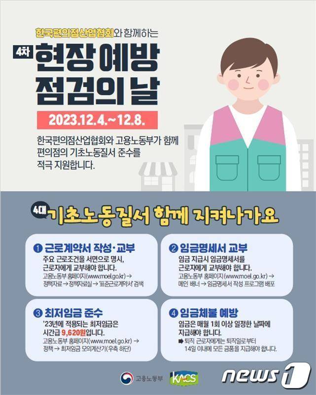 현장 예방점검의 날 안내문.(부산지방고용노동청 제공)