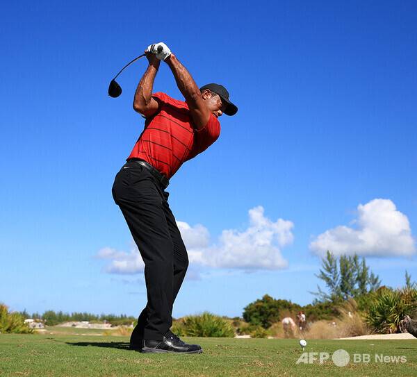 2023년 미국프로골프(PGA) 투어 이벤트 대회인 히어로 월드챌린지에 출전한 타이거 우즈가 최종라운드에서 경기하는 모습이다. 사진제공=ⓒAFPBBNews = News1