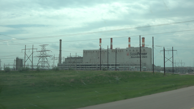 지난 6월 방문한 캐나다 서스캐처원(Saskatchewan)주의 석탄화력발전소 바운더리댐 전경. 바운더리댐은 2015년부터 탄소포집·저장(CCS)을 활용해 이산화탄소 배출을 줄이려 했으나 지난 8년간 포집률은 55%에 그쳤다. 서스캐처원=안재용 PD