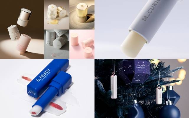 LG생활건강 립세린(윗줄 왼쪽부터 시계방향), 엠퀴리 코어 파워 립밤, 아떼 어센틱 립밥 홀리데이 에디션, 비레디 생기립밤 /사진제공=각사