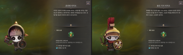 - 아미토이와 야성 변신은 등급 개념이 없고, 능력치가 동일하다