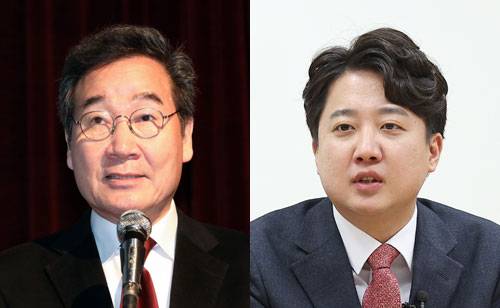 사진 왼쪽부터 이낙연 전 더불어민주당 대표, 이준석 전 국민의힘 대표