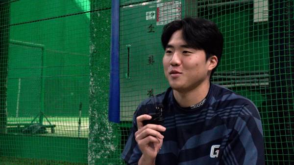 롯데 자이언츠 유망주 포수 손성빈. 이예빈 인턴