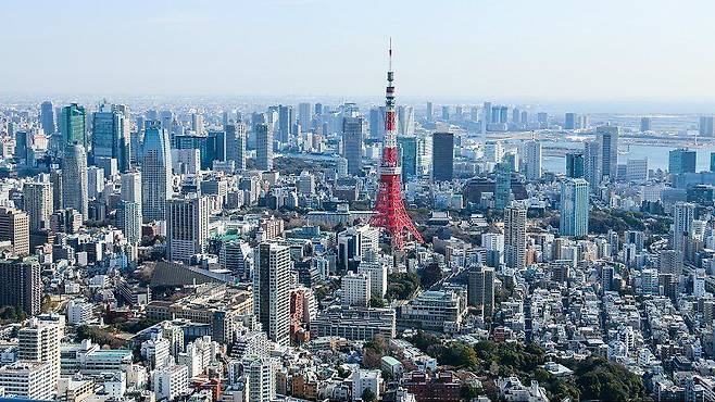 '도쿄 타워'가 보이는 일본의 수도 도쿄의 전경/조선일보DB